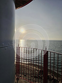 The beautiful little white lighthouse