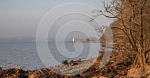 The beautiful little white lighthouse