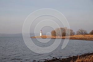 The beautiful little white lighthouse