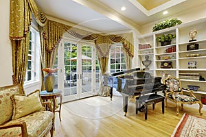 Beautiful living room interior in luxury house