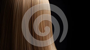 Beautiful Long Straight Hair. Generative Ai