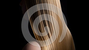 Beautiful Long Straight Hair. Generative Ai