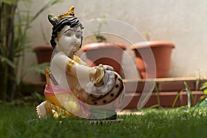 Beautiful lord krishna idol