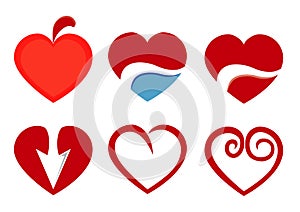 Beautiful love heart icon