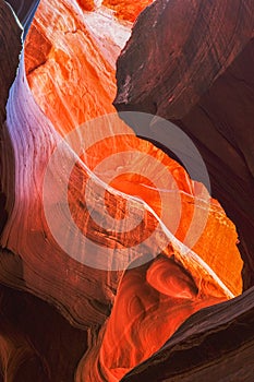 Beautiful Lower Antelope Canyon on the navajo reservation, Arizona, USA