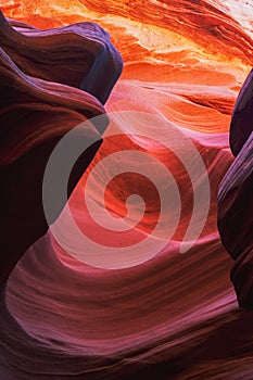 Beautiful Lower Antelope Canyon on the navajo reservation, Arizona, USA