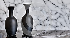 beautiful luxurious black ceramic pitchers of porcelain in high resolution and sharpness