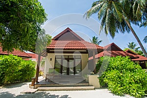 Beautiful luxury beach chalet located at the tropical resort