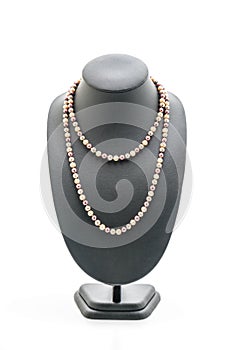 Beautiful and luxury necklace with jewelry stand neck