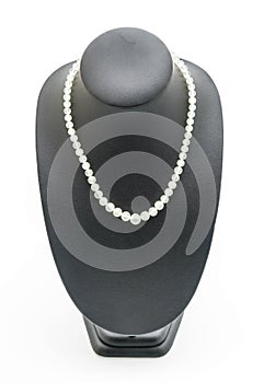 beautiful and luxury necklace with jewelry stand neck