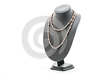 beautiful and luxury necklace with jewelry stand neck