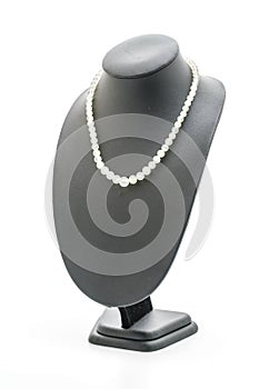 beautiful and luxury necklace with jewelry stand neck