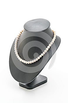 beautiful and luxury necklace with jewelry stand neck