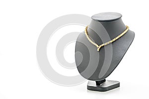 beautiful and luxury necklace with jewelry stand neck