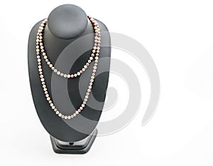 beautiful and luxury necklace with jewelry stand neck