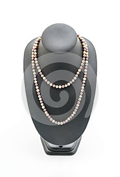 beautiful and luxury necklace with jewelry stand neck