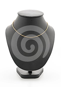 beautiful and luxury necklace with jewelry stand neck