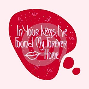 Beautiful magic Valentine\'s day speech bubbles with lovely quotes for lovers