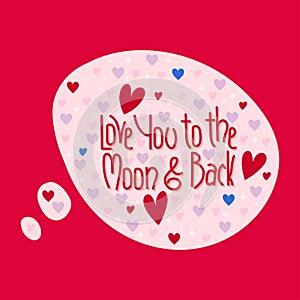 Beautiful magic Valentine\'s day speech bubbles with lovely quotes for lovers