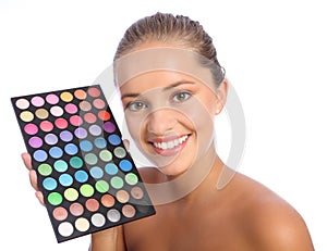 Beautiful make up artist eyeshadow colour palette