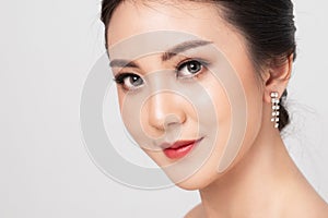 Beautiful makeup Asian woman