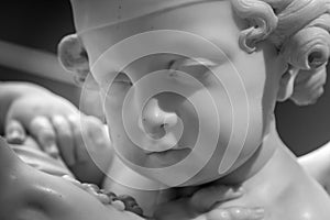 Beautiful marble statue of angel