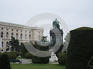 Beautiful Maria-Theresien-Platz, Vienna, Austria.