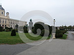 Beautiful Maria-Theresien-Platz, Vienna, Austria.