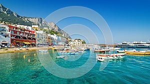 Beautiful Marina Grande, Capri Island, Italy