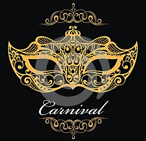 Beautiful mask of lace