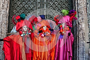 Beautiful Masks at Carnival in Venice, Italy