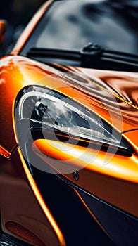 Beautiful McLaren close-up professional photo, Generative AI