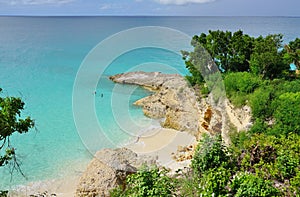 Beautiful Meads Bay beach in Anguilla photo