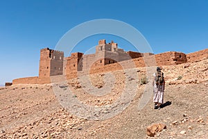 Beautiful mediaeval castle in Tamenougalt in the Draa valley