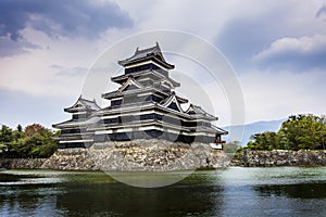 Beautiful medieval castle Matsumoto in the eastern Honshu, Japan