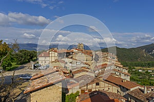 beautiful medieval municipality of Frias in the province of Burgos, Spain