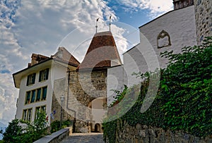 Beautiful medieval Thun Castle, Thun, Switzerland