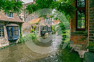 The Beautiful Medieval Town of Bruge in Belgium photo