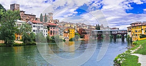 Beautiful medieval towns of Italy -picturesque Bassano del Grappa