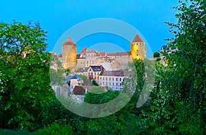 Beautiful medieval village of Semur-en-Anxois in Burgundy