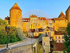 Beautiful medieval village of Semur-en-Anxois in Burgundy