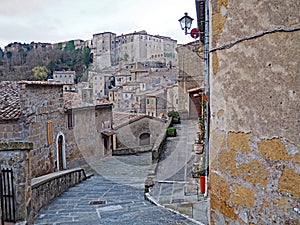 The beautiful medieval village of Sorano, Italy