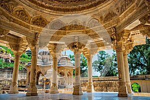 Beautiful memorial grounds to Maharaja Sawai Mansingh II and family constructed of marble.