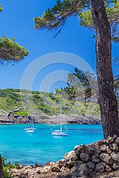 Beautiful Menorca island cove