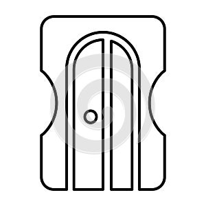 Pencil Sharpner Icon In Outline Style