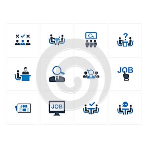 Recruitment Icons - Blue Version photo