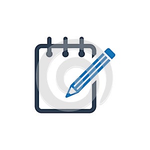 Write note icon. vector graphics