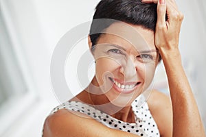 Beautiful middle aged woman photo