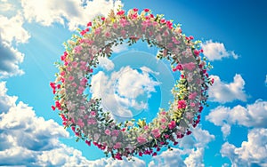 Beautiful Midsommar floral wreath