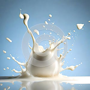 Beautiful milk splash - ai generated image